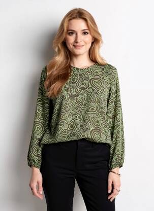 Tricou mâneci lungi mâneci lungi verde CISO femeie