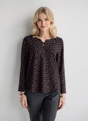 Tricou mâneci lungi mâneci lungi negru CISO femeie