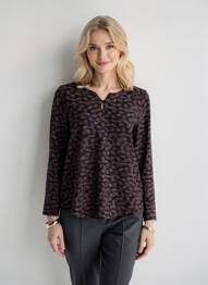 Tricou mâneci lungi mâneci lungi negru CISO femme