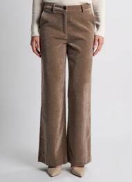 Pantalon drept închidere cu fermoar sub clapetă cu nasturi mărime normală gri SURKANA femme