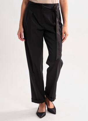 Pantalon slim mărime normală mărime normală negru HIPPOCAMPE femeie