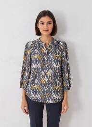 Bluză mâneci 3/4 mâneci 3/4 albastru BRANDTEX femme