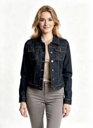 Jachete casual croială dreaptă albastru BRANDTEX femme