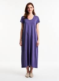 Rochie midi mâneci scurte mâneci scurte violet GUITARE femme