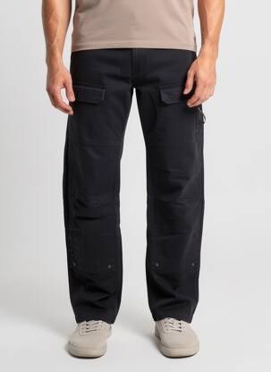 Pantalon cargo croială dreaptă mărime normală negru DAYTONA bărbat
