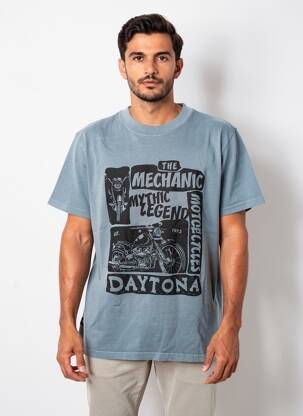 Tricou elasticitate mâneci scurte gri DAYTONA bărbat