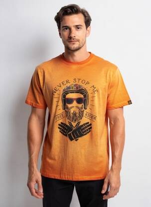 Tricou elasticitate mâneci scurte portocaliu DAYTONA bărbat
