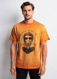 Tricou elasticitate mâneci scurte portocaliu DAYTONA bărbat