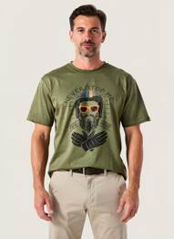 Tricou elasticitate mâneci scurte verde DAYTONA bărbat