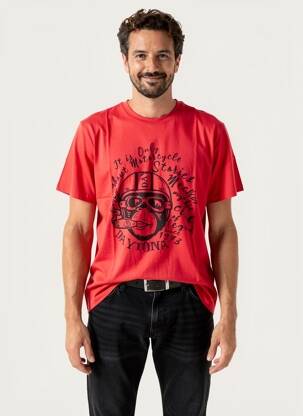 Tricou elasticitate mâneci scurte roșu DAYTONA bărbat