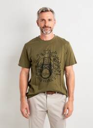 Tricou elasticitate mâneci scurte verde DAYTONA bărbat
