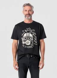 Tricou elasticitate mâneci scurte negru DAYTONA bărbat