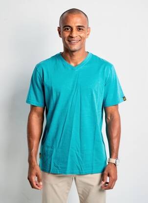 Tricou elasticitate mâneci scurte albastru DAYTONA bărbat