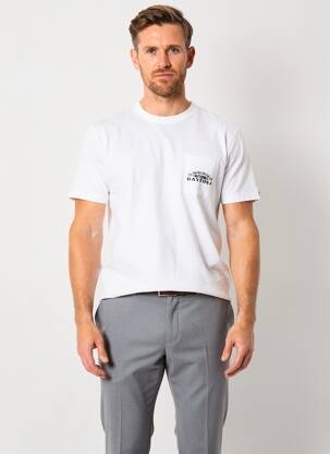 Tricou elasticitate mâneci scurte alb DAYTONA bărbat