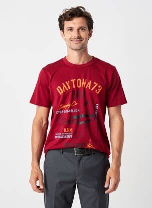Tricou elasticitate mâneci scurte roșu DAYTONA bărbat