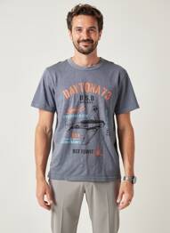 Tricou elasticitate mâneci scurte gri DAYTONA bărbat