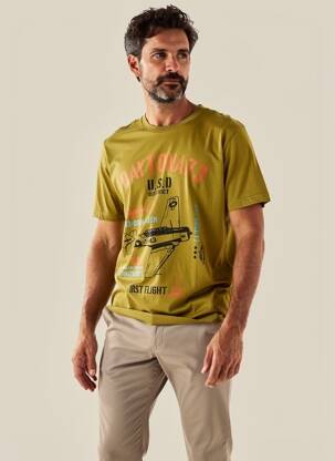 Tricou elasticitate mâneci scurte verde deschis DAYTONA bărbat