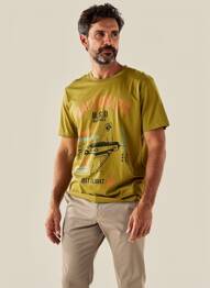 Tricou elasticitate mâneci scurte verde deschis DAYTONA bărbat