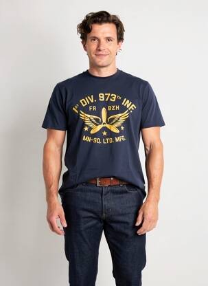 Tricou elasticitate mâneci scurte albastru DAYTONA bărbat