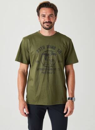 Tricou elasticitate mâneci scurte verde DAYTONA bărbat