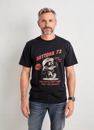 Tricou elasticitate mâneci scurte negru DAYTONA bărbat