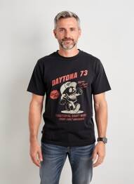 Tricou elasticitate mâneci scurte negru DAYTONA bărbat