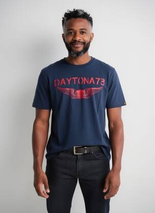 Tricou elasticitate mâneci scurte albastru DAYTONA bărbat