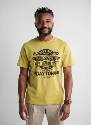Tricou elasticitate mâneci scurte verde DAYTONA bărbat