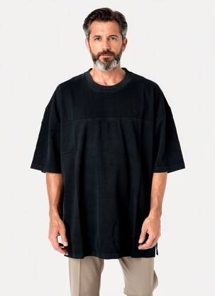 Tricou elasticitate mâneci scurte negru DAYTONA bărbat