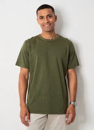 Tricou croială dreaptă mâneci scurte verde DAYTONA bărbat