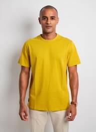 Tricou croială dreaptă mâneci scurte galben DAYTONA bărbat