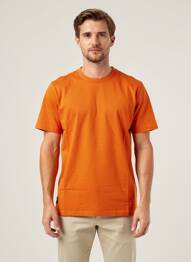 Tricou croială dreaptă mâneci scurte portocaliu DAYTONA bărbat