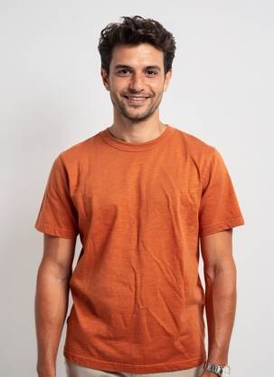 Tricou elasticitate mâneci scurte portocaliu DAYTONA bărbat