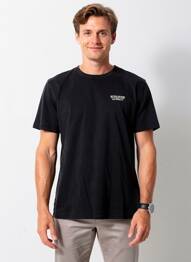 Tricou croială dreaptă mâneci scurte negru DAYTONA bărbat