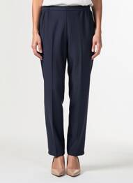 Pantalon slim talie elastică mărime normală albastru C.MISSARO femme