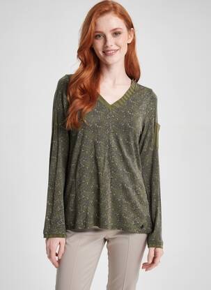 Tricou mâneci lungi mâneci lungi verde VOODOO femeie