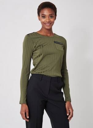 Tricou mâneci lungi mâneci lungi verde VOODOO femeie