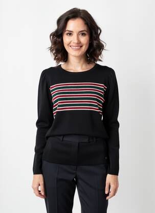 Pulover elasticitate mâneci lungi negru VOODOO femeie