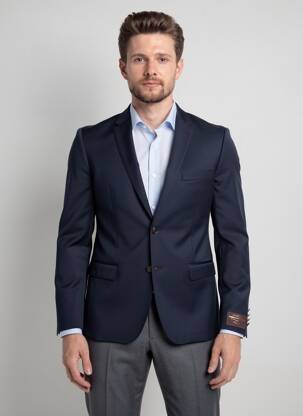 Sacou buzunare albastru VITALE BARBERIS CANONICO bărbat