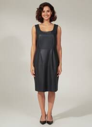 Rochie midi fără mâneci fără mâneci negru JUMFIL femeie