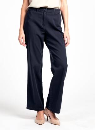 Pantalon drept elasticitate mărime normală albastru SAINT HILAIRE femeie