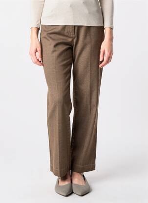 Pantalon drept elasticitate mărime normală maro JUMFIL femeie