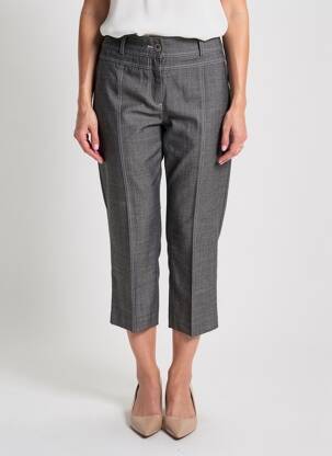 Pantalon trei sferturi elasticitate mărime normală gri JUMFIL femeie