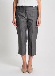 Pantalon trei sferturi croială dreaptă mărime normală gri JUMFIL femme