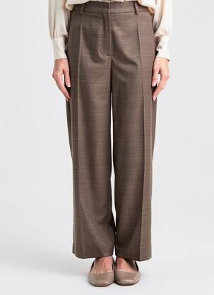 Pantalon drept elasticitate mărime normală maro JUMFIL femeie