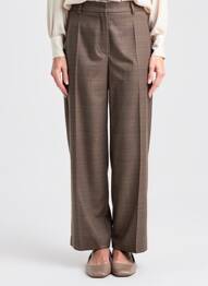 Pantalon drept elasticitate mărime normală maro JUMFIL femeie