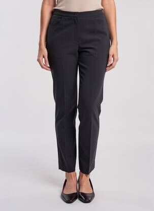 Pantalon slim țesătură poplin mărime normală negru JUMFIL femeie