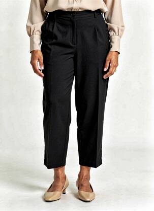 Pantalon 7/8 elasticitate mărime normală negru JUMFIL femeie