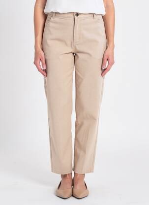 Pantalon drept elasticitate mărime normală bej JUMFIL femeie