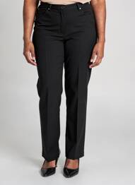 Pantalon slim elasticitate mărime normală negru GUY DUBOUIS femme